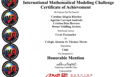 Los Cinco Puntos Cardinales obtienen Mención Honrosa en el International Mathematical Modelling Challenge (IM 2 C)